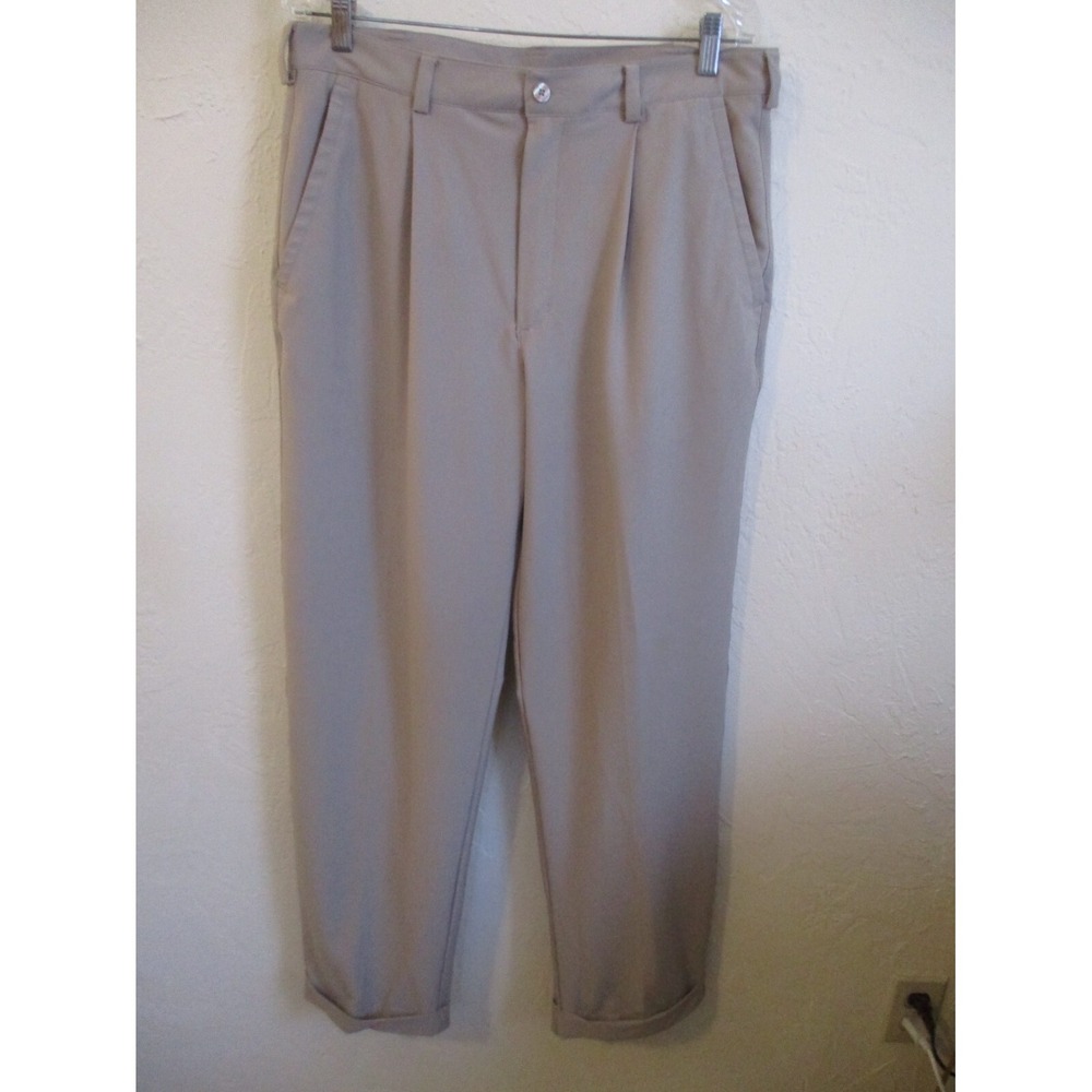 Nike Golf Dri Fit Pleated Pants Cuffed 208100-261 Men's Size 34X32